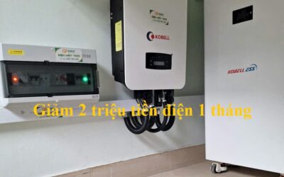 Hệ thống điện mặt trời 4kwp lưu trữ 5kwh