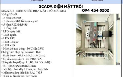 SCADA GIÁM SÁT ĐIỀU KHIỂN ĐO ĐẾM ĐIỆN MẶT TRỜI