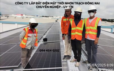 Lắp Điện Mặt Trời Nhà Xưởng Công Ty Wagon Nhơn Trạch Đồng Nai